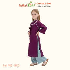 Set Áo Dài Gấm Mềm Mợ Chảnh Cách Tân Bé Gái Cao Cấp - 533 6102