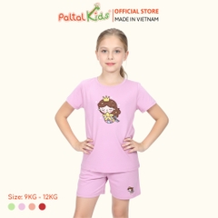 Đồ Bộ Đùi Cơ Bản Cotton Mỹ Bé Gái Cao Cấp - 025 5159 - Size 9