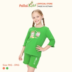 BST Mùa Thu - Bộ Đùi Tay Lỡ Cotton Mỹ Bé Gái Cao Cấp - 025 5196