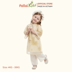 Set Áo Dài Voan Khổng Tước Cách Tân Kèm Mấn Bé Gái Cao Cấp - 533 6117