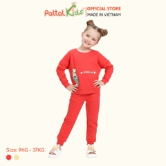 BST Mùa Đông - Đồ Bộ Tay Dài Cotton Mỹ Bé Gái Cao Cấp - 023 6019