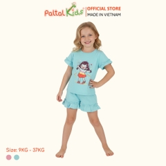 BST Mùa Xuân - Bộ Đùi Tay Ngắn Cotton Mỹ Bé Gái Cao Cấp - 025 2172