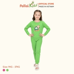 BST Mùa Đông - Bộ Dài Tay Dài Cotton Mỹ Bé Gái Cao Cấp - 023 6079