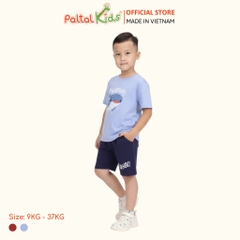 Đồ Bộ Đùi Cotton Mỹ Hình In Cá Voi Xanh Bé Trai Cao Cấp - 025 2112