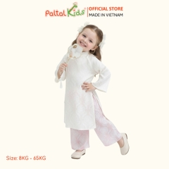 Set Áo Dài Gấm Mềm Cách Tân Bé Gái Cao Cấp - 533 6122