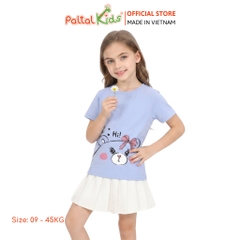 Áo Thun Cotton Melan Hình In Gấu Bé Gái Cao Cấp - 190 1410