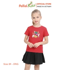 TRUNG THU 2024 - Áo Thun Cotton Mỹ Hình In Chú Thỏ Và Bánh Trung Thu Bé Cao Cấp - 020 1428