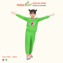 BST Mùa Đông - Bộ Dài Tay Dài Cotton Mỹ Bé Gái Cao Cấp - 023 6034