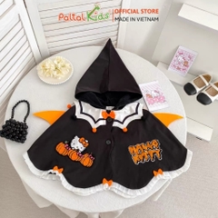 HALLOWEEN 2025 - Đầm Dáng Bí Hóa Trang Phù Thủy Bí Ngô Thêu Kitty Cao Cấp