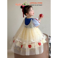 HALLOWEEN 2025 - Đầm Công Chúa Bạch Tuyết Bé Gái Cao Cấp