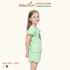 BST Mùa Xuân - Bộ Đùi Tay Ngắn Cotton Mỹ Bé Gái Cao Cấp - 025 2027