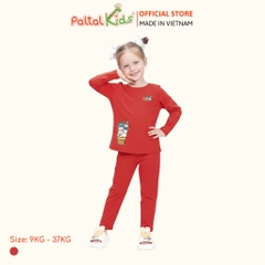 BST Mùa Đông - Bộ Dài Tay Dài Cotton Mỹ Bé Gái Cao Cấp - 023 6086