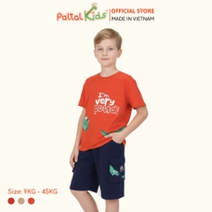 Đồ Bộ Đùi Túi Hộp Hình In Nhiệt Cá Sấu Cotton Mỹ Bé Trai Cao Cấp - 025 2121