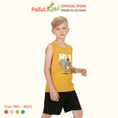 Đồ Bộ Đùi Sát Nách Hình In Nhiệt Cotton Borib Bé Trai Cao Cấp - 225 2126