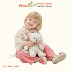 Set Áo Dài Thêu Hoa Cách Tân Kèm Cài Ngọc Bé Gái Cao Cấp - 533 6076