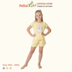 BST Mùa Hạ - Bộ Đùi Tay Ngắn Cotton Mỹ Bé Gái Cao Cấp - 025 2155