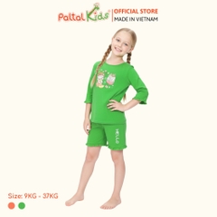 BST Mùa Thu - Bộ Đùi Tay Lỡ Cotton Mỹ Bé Gái Cao Cấp - 025 5196