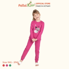 BST Mùa Đông - Đồ Bộ Tay Dài Cotton Mỹ Bé Gái Cao Cấp - 023 6037