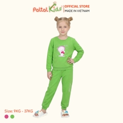 BST Mùa Đông - Đồ Bộ Tay Dài Cotton Mỹ Bé Gái Cao Cấp - 023 6018