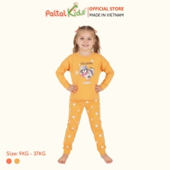 BST Mùa Đông - Bộ Dài Tay Dài Cotton Mỹ Bé Gái Cao Cấp - 023 6036