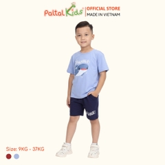 Đồ Bộ Đùi Cotton Mỹ Hình In Cá Voi Xanh Bé Trai Cao Cấp - 025 2112