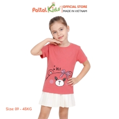 Áo Thun Cotton Melan Hình In Gấu Bé Gái Cao Cấp - 190 1410