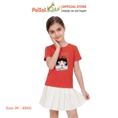 Áo Thun Cotton Mỹ Hình In Công Chúa Bạch Tuyết Bé Gái Cao Cấp - 020 1417