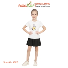 TRUNG THU 2024 - Áo Thun Cotton Mỹ Hình In Thỏ Ngọc Ngồi Cung Trăng Bé Gái Cao Cấp - 020 1429