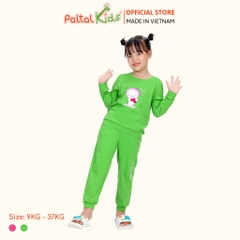 BST Mùa Đông - Đồ Bộ Tay Dài Cotton Mỹ Bé Gái Cao Cấp - 023 6018