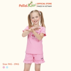 BST Mùa Xuân - Bộ Đùi Tay Ngắn Cotton Mỹ Bé Gái Cao Cấp - 025 2038