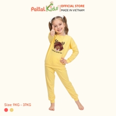 BST Mùa Đông - Bộ Dài Tay Dài Cotton Mỹ Bé Gái Cao Cấp - 023 6080