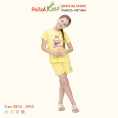 Đồ Bộ Đùi Cơ Bản Cotton Mỹ Bé Gái Cao Cấp - 025 5163 - Size 13