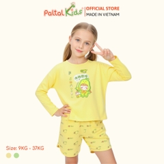 BST Mùa Thu - Bộ Đùi Tay Lỡ Cotton Mỹ Bé Gái Cao Cấp - 025 5195