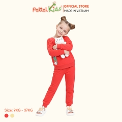 BST Mùa Đông - Đồ Bộ Tay Dài Cotton Mỹ Bé Gái Cao Cấp - 023 6019