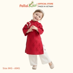 Set Áo Dài Gấm Mềm Cách Tân Bé Gái Cao Cấp - 533 6122