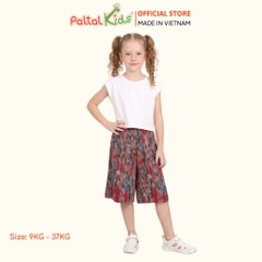 Quần Lửng Ống Suông Lanh Lạnh Bé Gái Cao Cấp - 258 8520