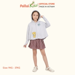Áo Khoác Croptop Poly Chống Nắng Hình In Gấu Vàng Bé Gái Cao Cấp - 311 4034