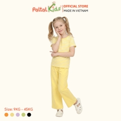 Đồ Bộ Dài Áo Dây Rút Cotton Viscose Bé Gái Cao Cấp - 023 6073