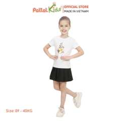 TRUNG THU 2024 - Áo Thun Cotton Mỹ Hình In Thỏ Ngọc Ngồi Cung Trăng Bé Gái Cao Cấp - 020 1429