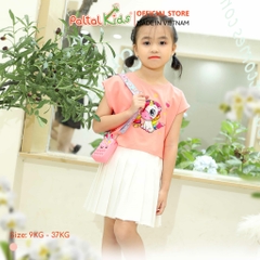 Áo Croptop Cotton Mỹ Bé Gái Cao Cấp - 020 1372