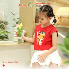 Áo Croptop Cotton Mỹ Bé Gái Cao Cấp - 020 1369