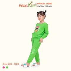BST Mùa Đông - Bộ Dài Tay Dài Cotton Mỹ Bé Gái Cao Cấp - 023 6034