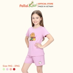 Đồ Bộ Đùi Cơ Bản Cotton Mỹ Bé Gái Cao Cấp - 025 5160 - Size 10