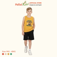 Đồ Bộ Đùi Sát Nách Hình In Nhiệt Cotton Borib Bé Trai Cao Cấp - 225 2127