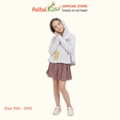 Áo Khoác Croptop Poly Chống Nắng Hình In Gấu Vàng Bé Gái Cao Cấp - 311 4034