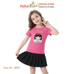 Áo Thun Cotton Mỹ Hình In Công Chúa Bạch Tuyết Bé Gái Cao Cấp - 020 1417