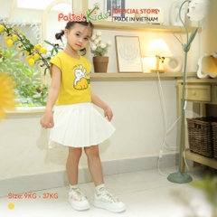 Áo Croptop Cotton Mỹ Bé Gái Cao Cấp - 020 1373