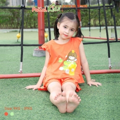 BST Mùa Hạ - Bộ Đùi Tay Ngắn Cotton Mỹ Bé Gái Cao Cấp - 025 5156