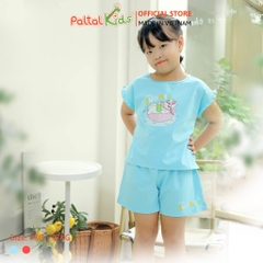 BST Mùa Hạ - Bộ Đùi Tay Ngắn Cotton Mỹ Bé Gái Cao Cấp - 025 5155