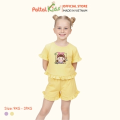 BST Mùa Xuân - Bộ Đùi Tay Ngắn Cotton Mỹ Bé Gái Cao Cấp - 025 2033